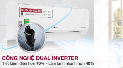 Bán điều hòa LG Inverter 1 chiều 9000BTU chất lượng tại Hải Phòng