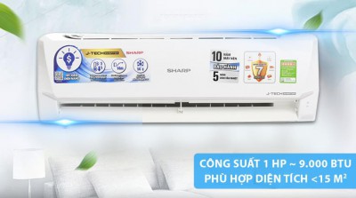 Bán điều hòa 1 chiều Inverter Sharp 9.000BTU  uy tín tại Hải Phòng