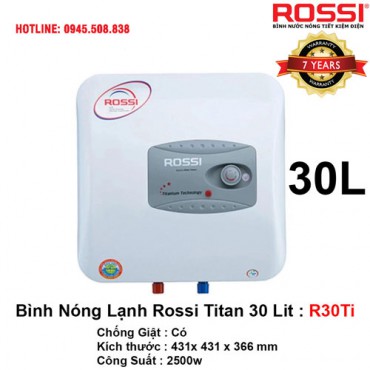 Bán bình nóng lạnh rossi ROSSI 30L – R 30TI