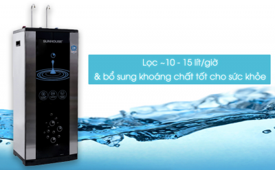 Máy lọc nước RO nóng lạnh Sunhouse SHR76210CK 10 lõi